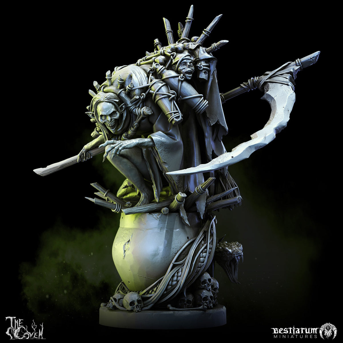 3D Printable The Coven: Miniatures Collection by Bestiarum Miniatures