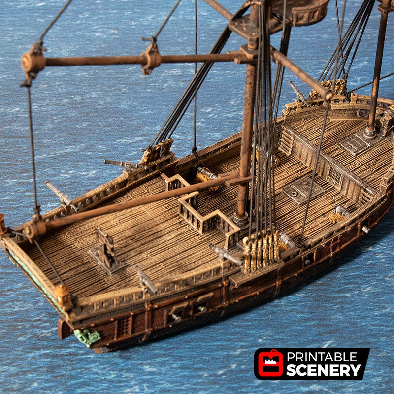 The Brig - The Lost Islands 15mm 28mm 32mm Wargaming Terrain D&D, DnD  Pirates