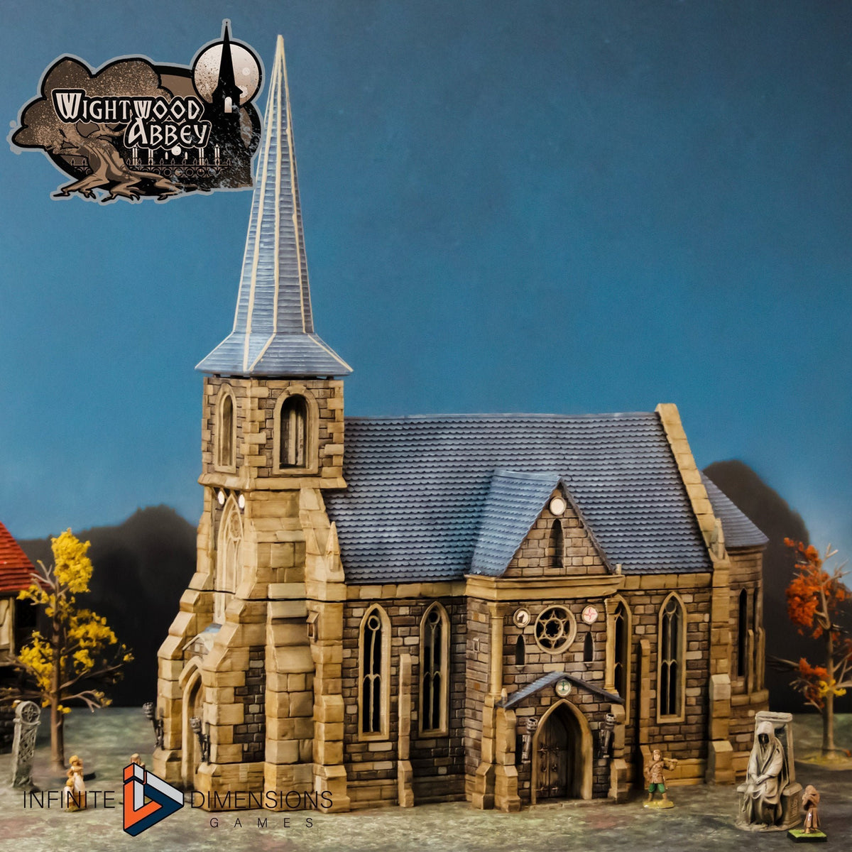 Wightwood Abbey Abbot’s newest House DnD Miniature Terrain | Dungeons and Dragons, D&D, Pathfinder,, Wargaming, 28mm, 15mm, 32mm