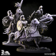 Load image into Gallery viewer, Lionheart Cavalry | House Lionheart | Bestiarum | Miniatures D&amp;D Wargaming DnD