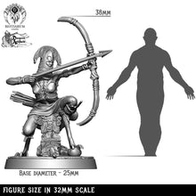 Load image into Gallery viewer, Exalted Archers | The Court of Balazar | Bestiarum | Miniatures D&amp;D Wargaming DnD