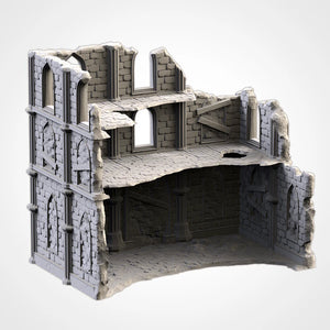 Temple Ruins - Battle Builder Tech - Txarli Factory Terrain Wargaming D&D DnD