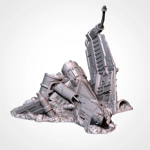 Crashed Spaceships - Battle Builder Tech - Txarli Factory Terrain Wargaming D&D DnD