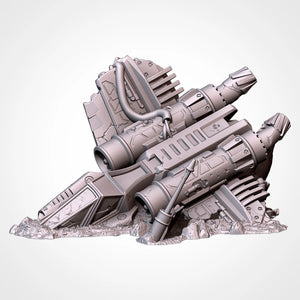 Crashed Spaceships - Battle Builder Tech - Txarli Factory Terrain Wargaming D&D DnD