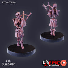 Load image into Gallery viewer, Skeleton Musician (Bagpipes) - Epic Miniatures Wargaming D&amp;D DnD