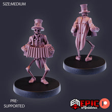 Load image into Gallery viewer, Skeleton Musician (Accordion) - Epic Miniatures Wargaming D&amp;D DnD