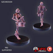 Load image into Gallery viewer, Skeleton Musician (Drums) - Epic Miniatures Wargaming D&amp;D DnD