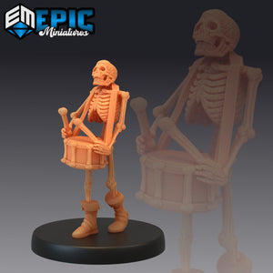 Skeleton Musician (Drums) - Epic Miniatures Wargaming D&D DnD