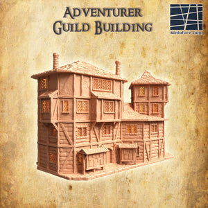 Adventurer Guild Building - Miniatureland - Terrain Wargaming D&D DnD