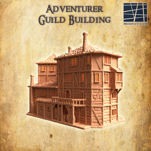 Adventurer Guild Building - Miniatureland - Terrain Wargaming D&D DnD