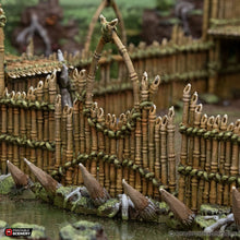 Load image into Gallery viewer, Bamboo Barricades  - The Gloaming Swamps - Printable Scenery Terrain Wargaming D&amp;D DnD