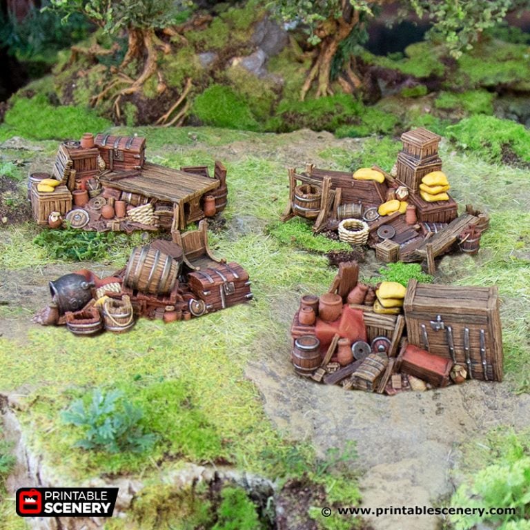 Barricades - Hagglethorn Hollow - Printable Scenery Terrain Wargaming D&D DnD 15mm 20mm 25mm 28mm 32mm 40mm 54mm