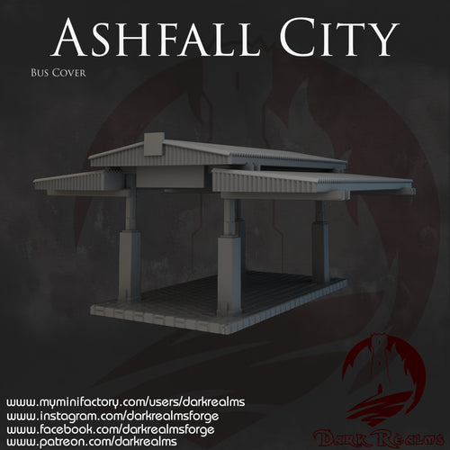 Bus Cover - Ashfall City - Dark Realms Terrain Wargaming D&D DnD