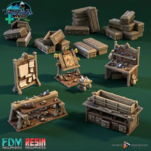 Load image into Gallery viewer, Coffin Workshop Furniture - Torbridge Cull - Infinite Dimensions Terrain Wargaming D&amp;D DnD 15mm 20mm 25mm 28mm 32mm 40mm 54mm