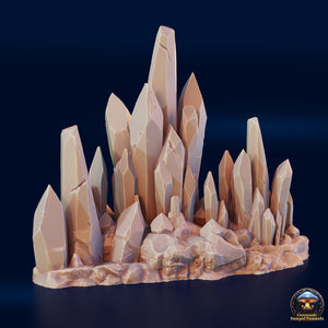 Large Crystals - Crossroads Fungal Tunnels - 3DHexes Wargaming Terrain D&D DnD