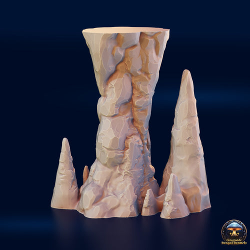 Stalagmites Scatter - Crossroads Fungal Tunnels - 3DHexes Wargaming Terrain D&D DnD