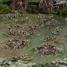 Load image into Gallery viewer, Death Marsh Mounds - The Gloaming Swamps - Printable Scenery Terrain Wargaming D&amp;D DnD 28mm 32mm 40mm