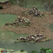 Load image into Gallery viewer, Death Marsh Mounds - The Gloaming Swamps - Printable Scenery Terrain Wargaming D&amp;D DnD 28mm 32mm 40mm