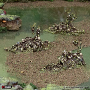 Death Marsh Mounds - The Gloaming Swamps - Printable Scenery Terrain Wargaming D&D DnD 28mm 32mm 40mm