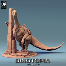 Load image into Gallery viewer, Therizinosaurus - Tower Saddle No Rider - Dinotopia - Rescale Miniatures - Wargaming D&amp;D DnD