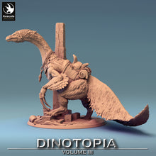 Load image into Gallery viewer, Therizinosaurus - Tower Saddle No Rider - Dinotopia - Rescale Miniatures - Wargaming D&amp;D DnD