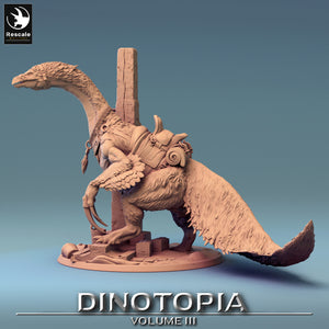 Therizinosaurus - Tower Saddle No Rider - Dinotopia - Rescale Miniatures - Wargaming D&D DnD