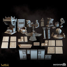 Load image into Gallery viewer, Furniture and Ornamentation | The Court of Balazar | Bestiarum | Miniatures D&amp;D Wargaming DnD