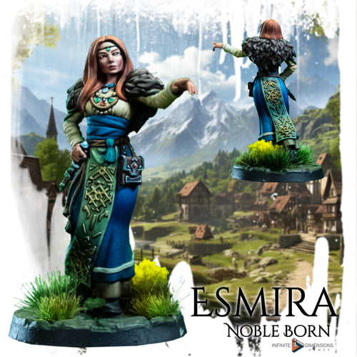 Esmira Noble Born Adventurer - Torbridge Cull - Infinite Dimensions Terrain Wargaming D&D DnD 15mm 20mm 28mm 32mm 40mm 54mm