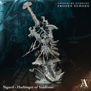 Sigurd - Harbinger of Voidfrost - Frostbound Horrors - Frozen Echoes - Archvillain Games - Wargaming D&D DnD