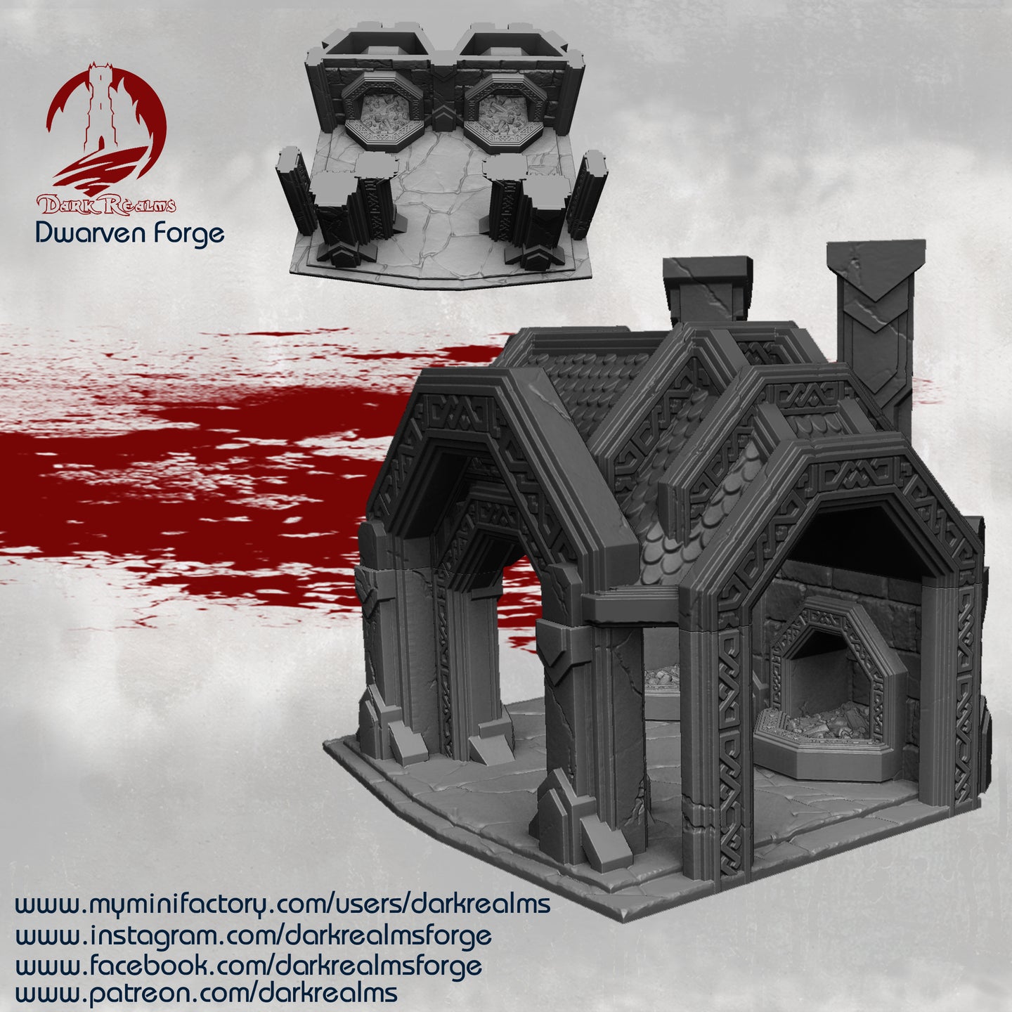 Forge - Kir Badur Dwarves - Dark Realms Terrain Wargaming D&D DnD