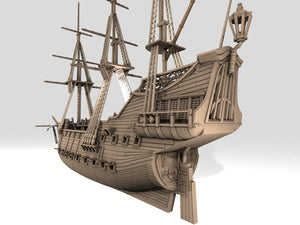 Queen Anne's Revenge Galleon - Lovecraft Studio - Wargaming Terrain D&D, DnD