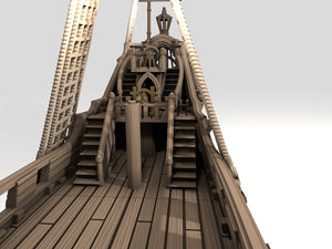 Queen Anne's Revenge Galleon - Lovecraft Studio - Wargaming Terrain D&D, DnD