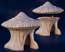 Load image into Gallery viewer, Giant Mushrooms and Houses - Crossroads Fungal Tunnels - 3DHexes Wargaming Terrain D&amp;D DnD