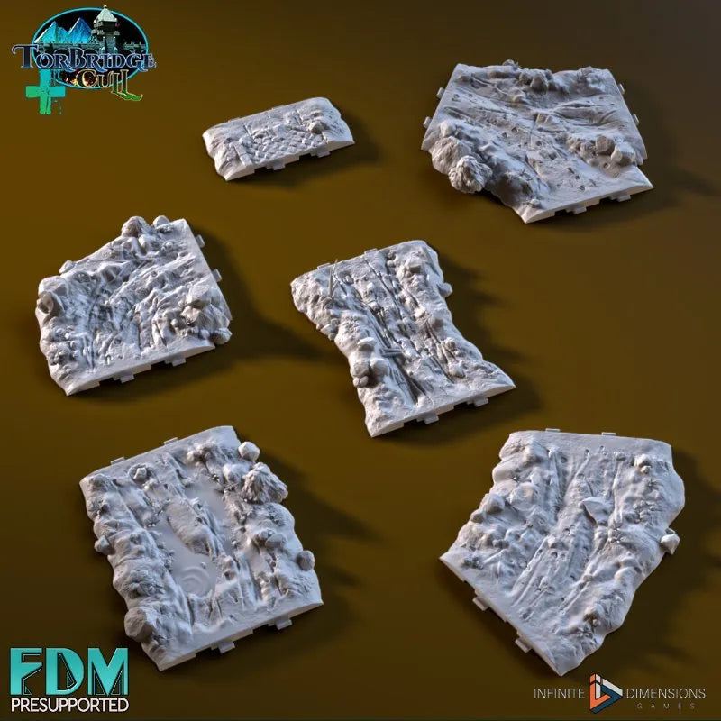 Modular Mud Roads (Expansion) - Torbridge Cull - Infinite Dimensions Terrain Wargaming D&D DnD 15mm 20mm 25mm 28mm 32mm