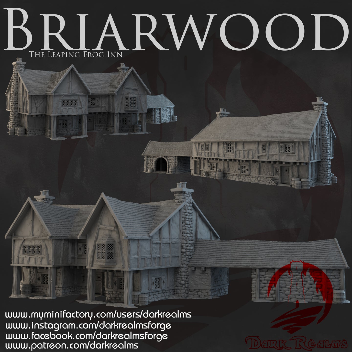 Leaping Frog Inn - Briarwood - Dark Realms Terrain Wargaming D&D DnD