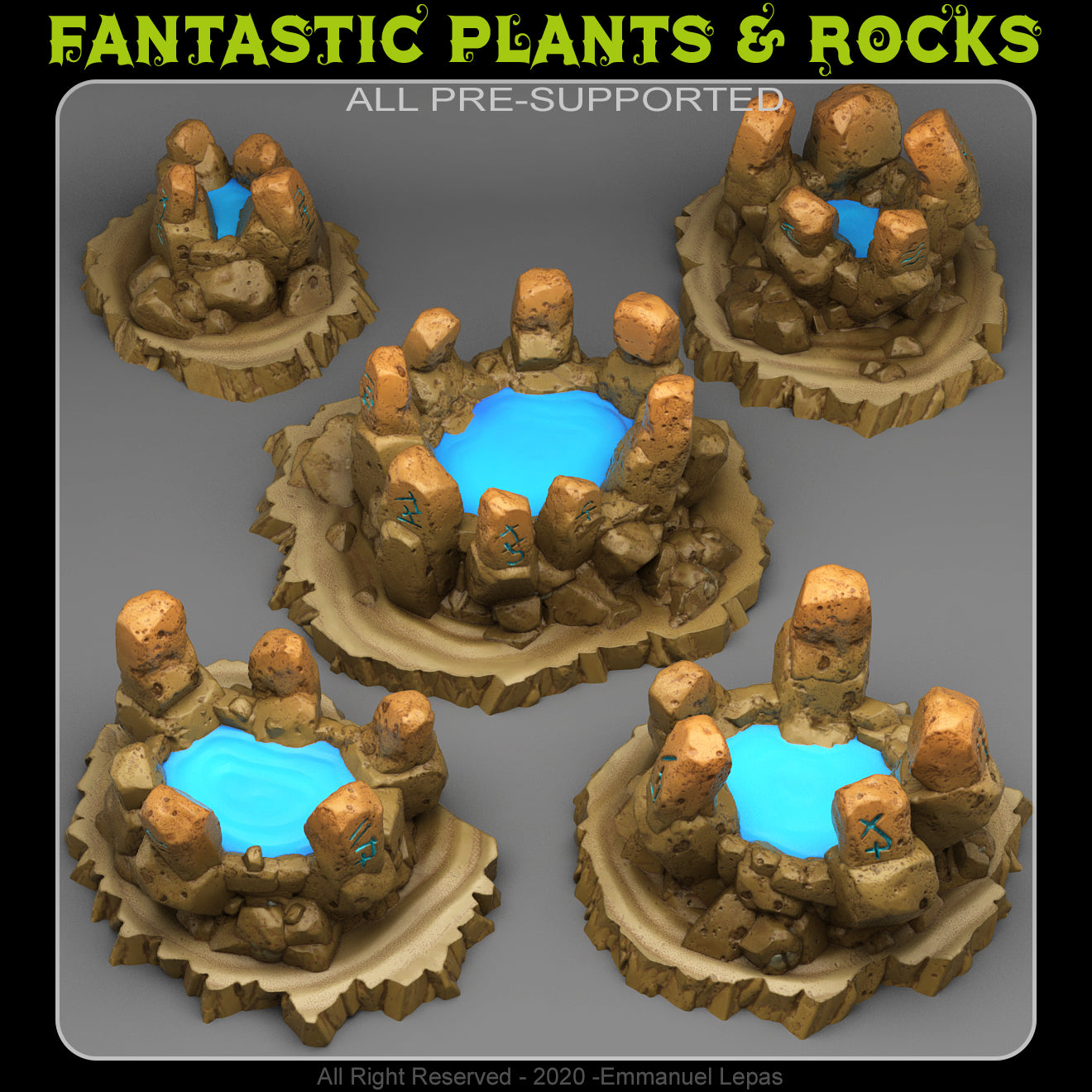 Magic Hot Springs - Print Your Monsters - Wargaming D&D DnD