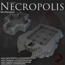 Load image into Gallery viewer, Main Mausoleum - Necropolis - Dark Realms Terrain Wargaming D&amp;D DnD