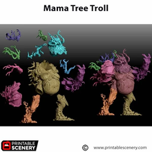 Load image into Gallery viewer, Tree Trolls - The Gloaming Swamps - Printable Scenery Wargaming D&amp;D DnD 28mm 32mm 40mm 54mm