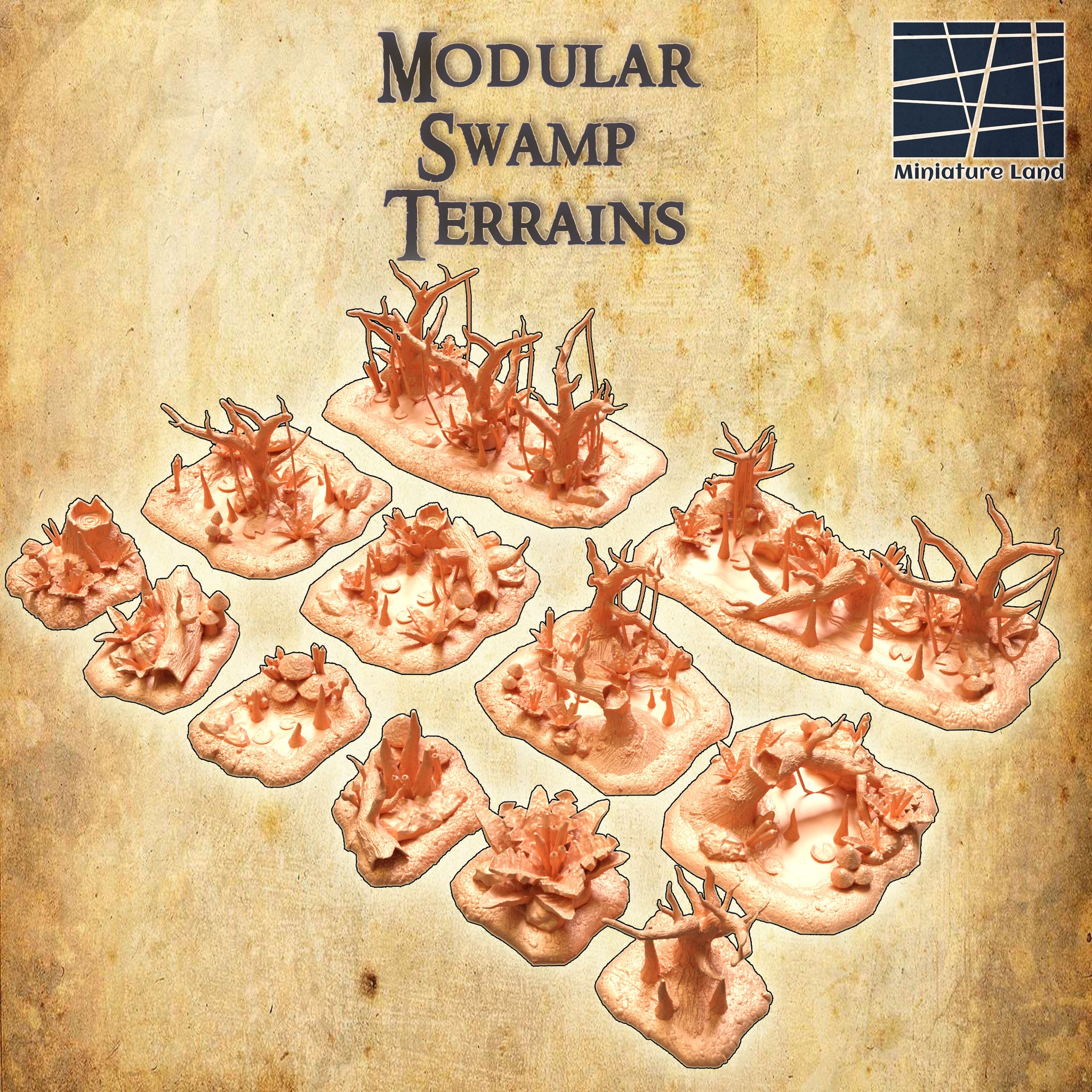 Modular Swamp Terrain - Miniatureland Terrain Wargaming D&D DnD ...