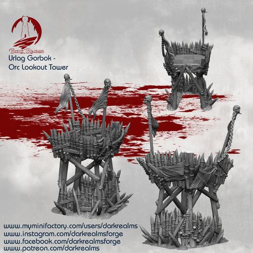 Orc Watchtower - Urlag Gorbok - Dark Realms Terrain Wargaming D&D DnD