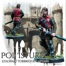 Load image into Gallery viewer, Pol Isturn Stalwart Torbridge Captain - Torbridge Cull - Infinite Dimensions Terrain Wargaming D&amp;D DnD 15mm 20mm 28mm 32mm 40mm 54mm