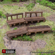 Load image into Gallery viewer, Rickety Platforms  - Hagglethorn Hollow - Printable Scenery Terrain Wargaming D&amp;D DnD