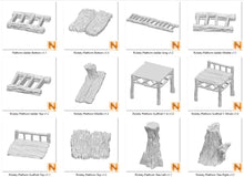 Load image into Gallery viewer, Rickety Platforms  - Hagglethorn Hollow - Printable Scenery Terrain Wargaming D&amp;D DnD