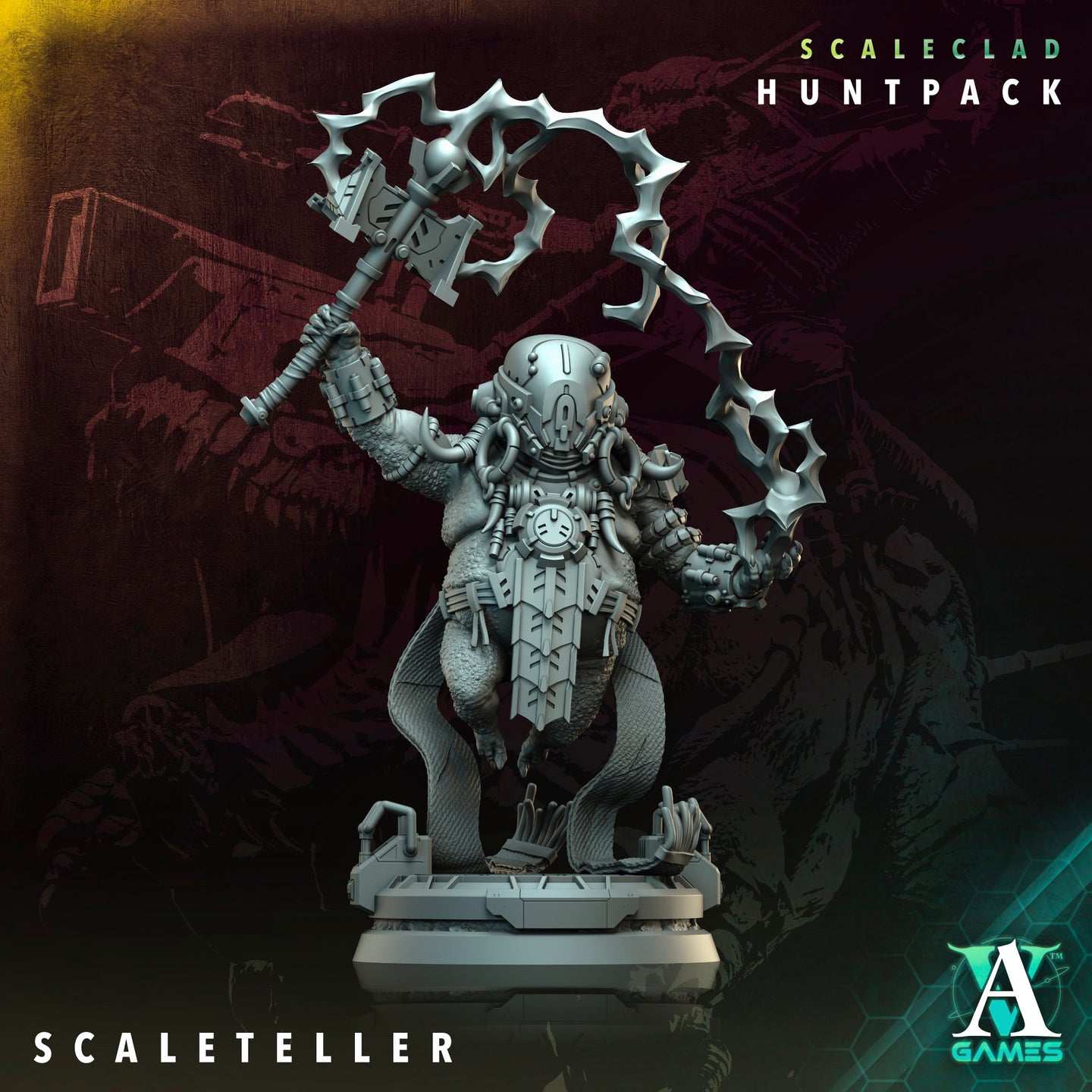 Scaleteller - Scaleclad Huntpack - Archvillain Games - Wargaming D&D DnD