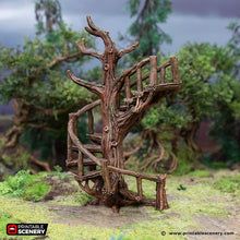 Load image into Gallery viewer, Stair Walkways  - Hagglethorn Hollow - Printable Scenery Terrain Wargaming D&amp;D DnD