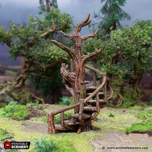 Stair Walkways  - Hagglethorn Hollow - Printable Scenery Terrain Wargaming D&D DnD