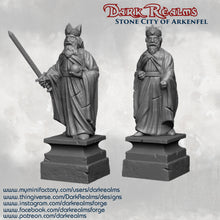 Load image into Gallery viewer, Stone City Statues - Arkenfel - Dark Realms Terrain Wargaming D&amp;D DnD