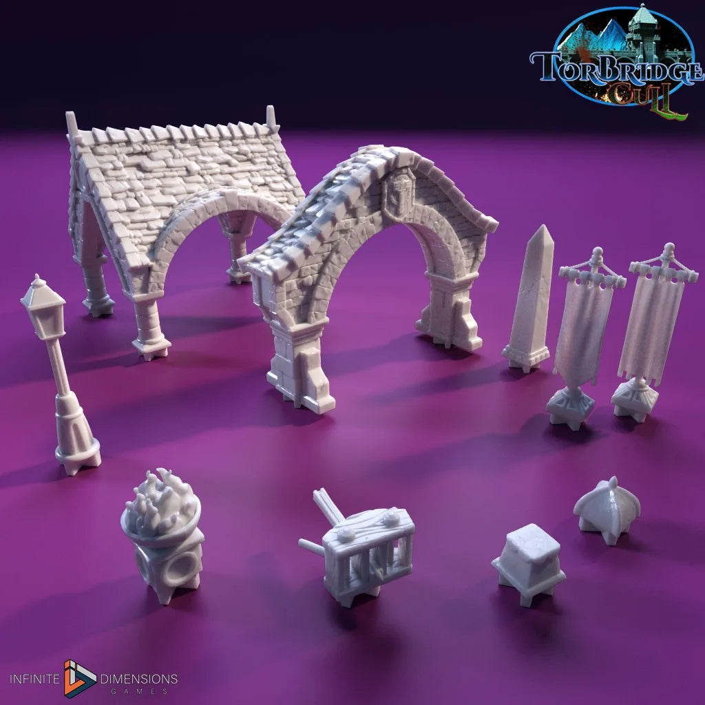 Guardrail Decorations - Torbridge Cull - Infinite Dimensions Terrain Wargaming D&D DnD 20mm 25mm 28mm 32mm 40mm 54mm