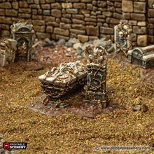 Load image into Gallery viewer, Tombstones - Cities of Ramshackle and Ruin - Printable Scenery Terrain Wargaming D&amp;D DnD 28mm 32mm 40mm 54mm