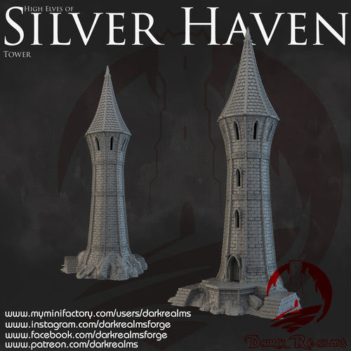 Tower 1 - Silver Haven - Dark Realms Terrain Wargaming D&D DnD